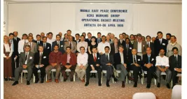 Group photo from the Arms Control and Regional Security Working Group Operational Basket Meeting, Antalya, Turkey, April 4-6, 1995.