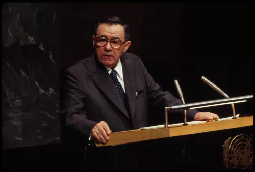 Andrei Gromyko at the UN, 1981