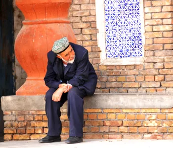 Uyghur man in Xinjiang
