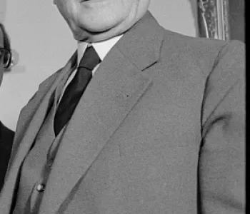 Photograph of West German Chancellor Konrad Adenauer