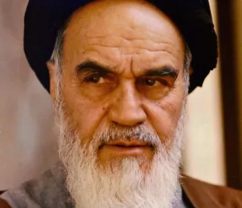 Portrait of Ruhollah Khomeini By Mohammad Sayyad